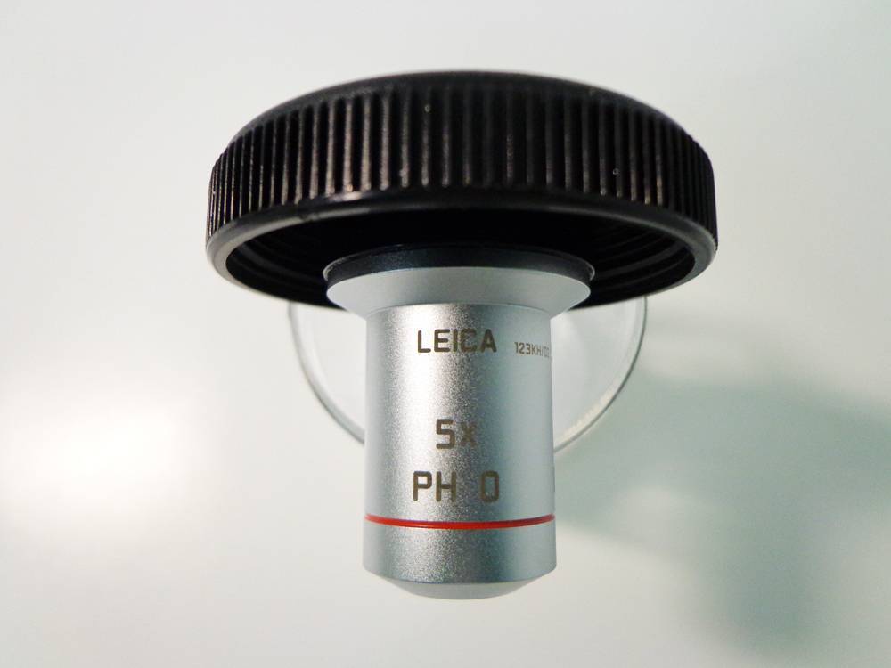 Leica N Plan 5x/0.12 PH 0 Microscope Objective Lens.